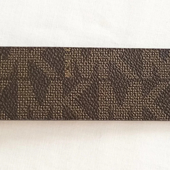 NWT Michael Kors Signature Brown Gold Belt- Small - Picture 2 of 7